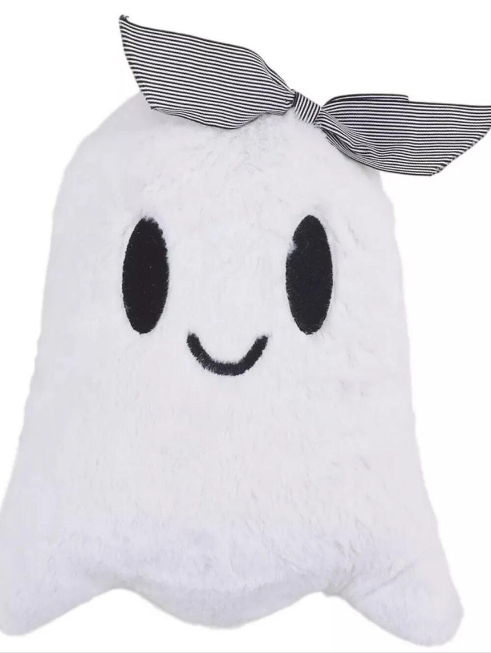 Target Girl Ghost Pillow , Plush White Ghost Toy with Black Bow - Kids Plushie